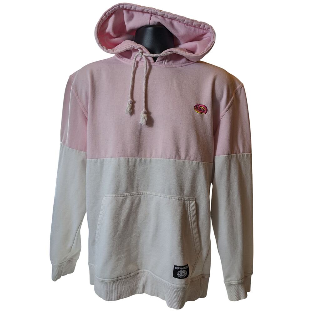 OFWGKTA Hoodie Mens Large Colorblock Streetwear Odd Future Donut Logo Sweatshirt - Picture 7 of 16